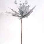 Artificial Flower 26*44CM Single Christmas flower(Bling) GS-33518021-K1