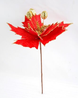 Artificial Flower 26*44CM Single Christmas flower(Bling) GS-33518021-K1