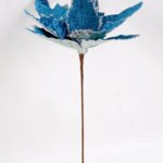 Artificial Flower 22*46.5CM Single Christmas flower(Bling) GS-33518025-B1