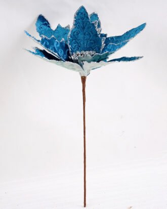 Artificial Flower 22*46.5CM Single Christmas flower(Bling) GS-33518025-B1