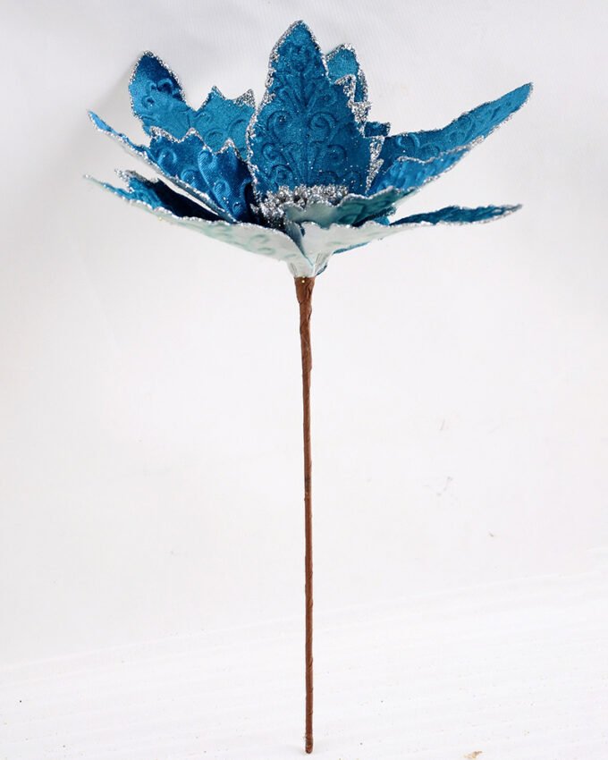 Artificial Flower 22*46.5CM Single Christmas flower(Bling) GS-33518025-B1