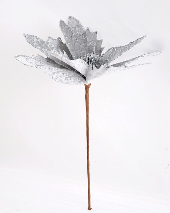 Artificial Flower 22*46.5CM Single Christmas flower(Bling) GS-33518025-G1