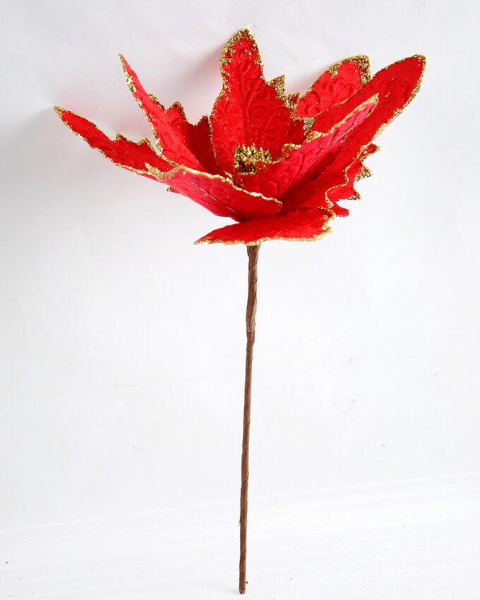 Artificial Flower 22*46.5CM Single Christmas flower(Bling) GS-33518025-R1