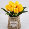 Artificial Flower 25*25*25cm Tulip in basket GS-03318120