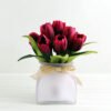 Artificial Flower 24*24*21.5cm Tulip in glass pot GS-03318065-Z1