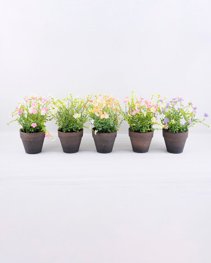 Artificial Flower 21*21*22cm Wild flower in paper pot GS-03318045-O1
