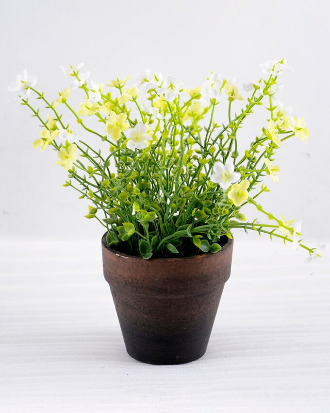 Artificial Flower 21*21*22cm Wild flower in paper pot GS-03318045-W1