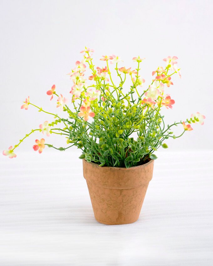 Artificial Flower 21*21*22cm Wild flower in paper pot GS-03318045RBC-O1