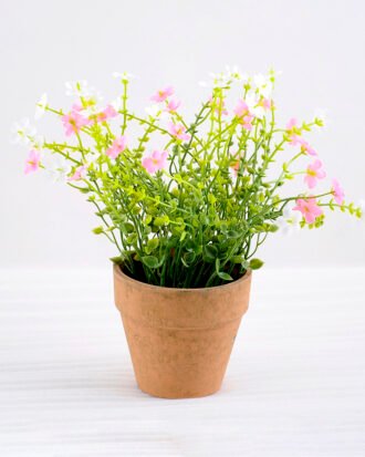 Artificial Flower 21*21*22cm Wild flower in paper pot GS-03318045RBC-P1 Potted Flowers&Plants YeahFlower is one of Chinese leading OEM manufacturers and exporters , supplying the silk flowers, wholesale artificial trees Artificial Flower 21*21*22cm Wild flower in paper pot GS-03318045RBC-P1