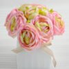 Artificial Flower 15*15*18.5cm camellia in glass pot GS-03318191-P1