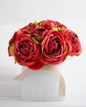 Artificial Flower 15*15*18.5cm camellia in glass pot GS-03318191-R1 Potted Flowers&Plants YeahFlower is one of Chinese leading OEM manufacturers and exporters , supplying the silk flowers, wholesale artificial trees Artificial Flower 15*15*18.5cm camellia in glass pot GS-03318191-R1