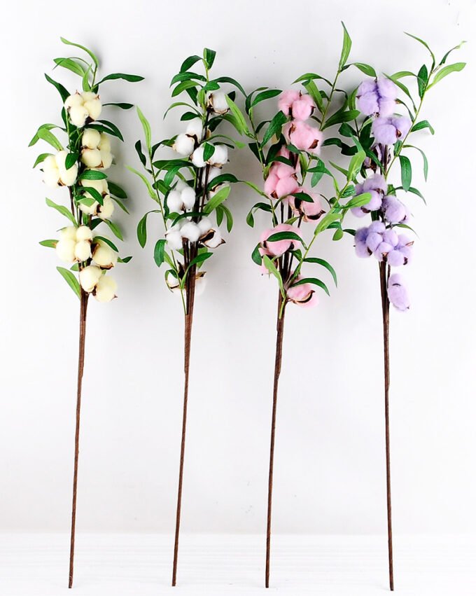 Artificial Flower 16*14*84cm olive spray + Cotton branch GS-33518011-P1