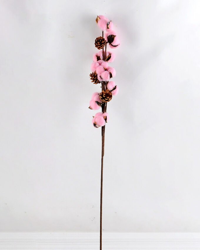 Artificial Flower 111*8*78cm pine cone + Cotton bush*4 GS-33518013-P1