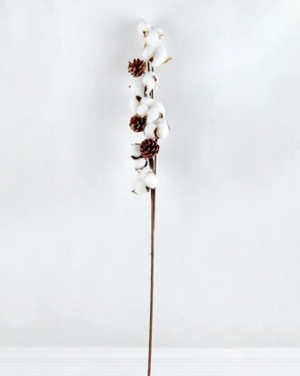 Artificial Flower 111*8*78cm pine cone + Cotton bush*4 GS-33518013-W1 Single Flowers YeahFlower is one of Chinese leading OEM manufacturers and exporters , supplying the silk flowers, wholesale artificial trees Artificial Flower 111*8*78cm pine cone + Cotton bush*4 GS-33518013-W1