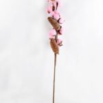 Artificial Flower 13*8*75cm pine cone + Cotton bush*4 GS-33518014-P1