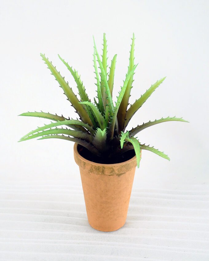 Artificial Plant H:28cm Aloe in paper pot GS-6660629-G2