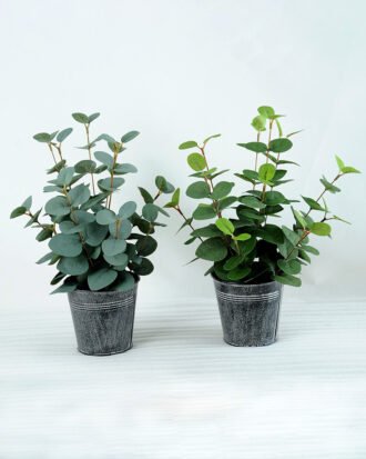 Artificial Plant H:34CM Eucalytus in metal pot GS-6660588