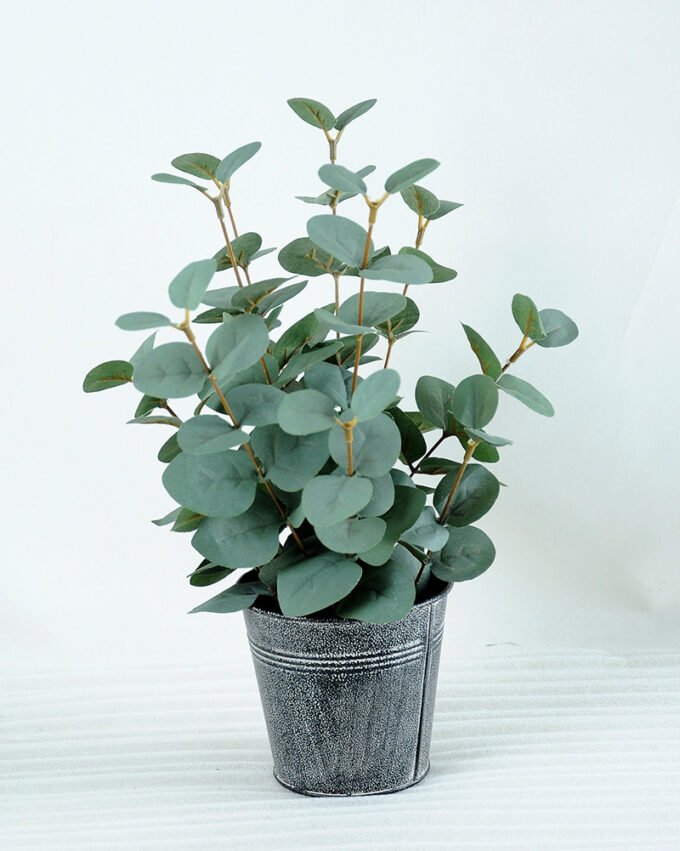 Artificial Plant H:34CM Eucalytus in metal pot GS-6660588