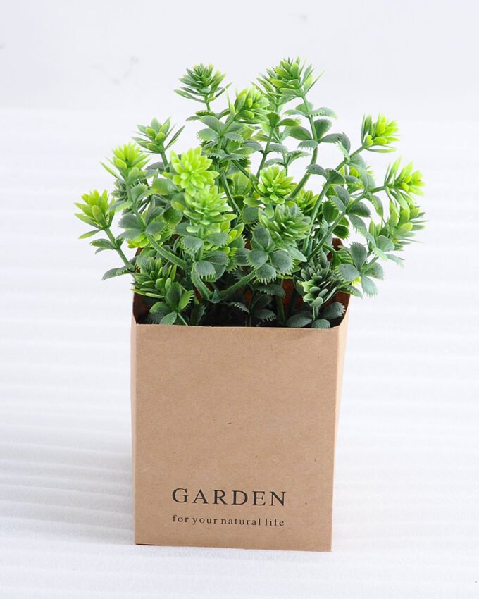 Artificial Plant 12*12*16cm Grass  in paper pot GS-03318107
