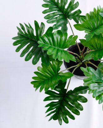 Artificial Plant 30*25*28cm Philodendron in Metal pot GS-66618004