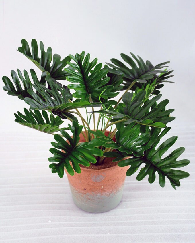 Artificial Plant H:28cm Philodendron in Paper pot GS-6660623 1 Artificial Plant H:28cm Philodendron in Paper pot GS-6660623