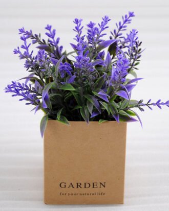 Artificial Plant 15*12*l6.5cm avender in PaPer wraP Pot GS-03318171-Z1