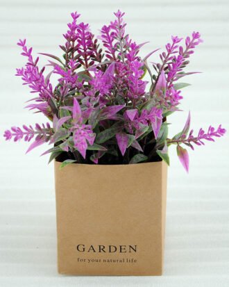 Artificial Plant 15*12*l6.5cm avender in PaPer wraP Pot GS-03318171-Z2 Potted Flowers&Plants YeahFlower is one of Chinese leading OEM manufacturers and exporters , supplying the silk flowers, wholesale artificial trees Artificial Plant 15*12*l6.5cm avender in PaPer wraP Pot GS-03318171-Z2