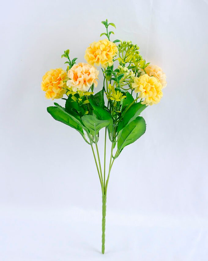 Artificial Flower 17*34cm Ball mum bush*5 GS-47419002-Y1