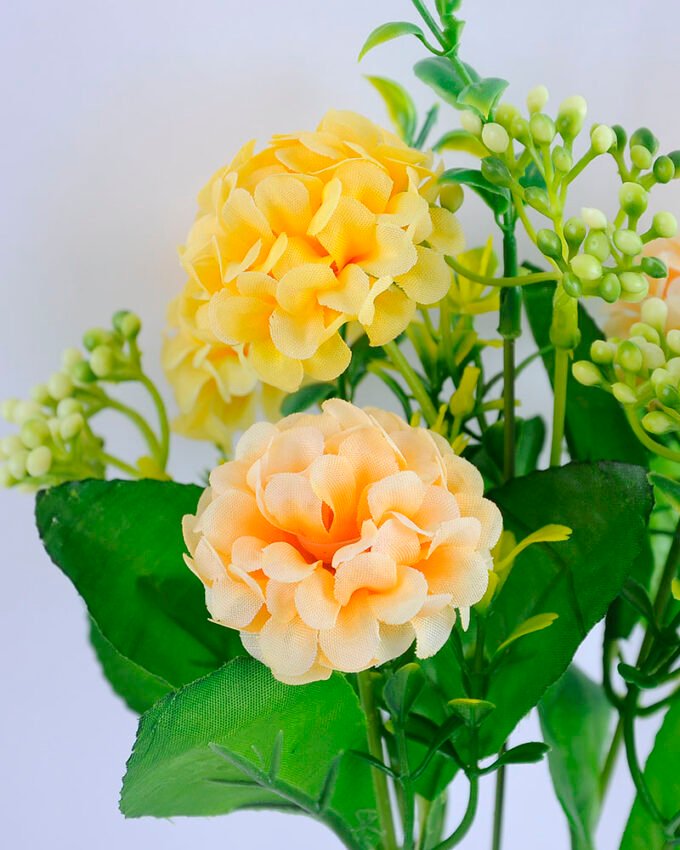 Artificial Flower 17*34cm Ball mum bush*5 GS-47419002-Y1