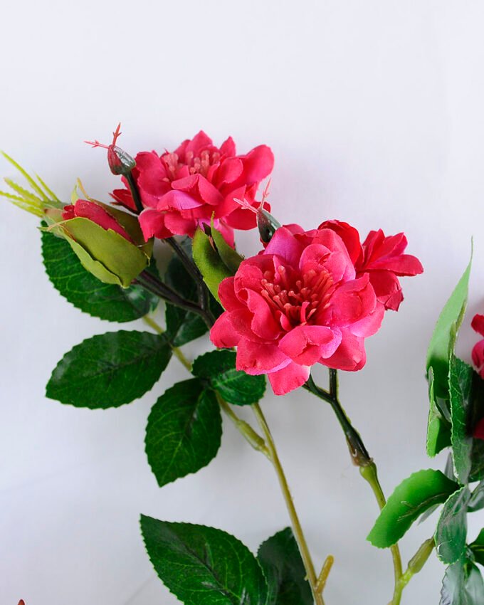 Artificial Flower 27*80cm Mini rose spray GS-52519006-R1
