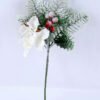 Artificial Flower 20*37CM SINGLE PINE PICKY WITH HYDRANGEA WITH FLOCKY GS-53319003-W1