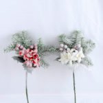 Artificial Flower 20*36CM SINGLE PINE PICKY WITH LILY  WITH FLOCKY GS-53319023
