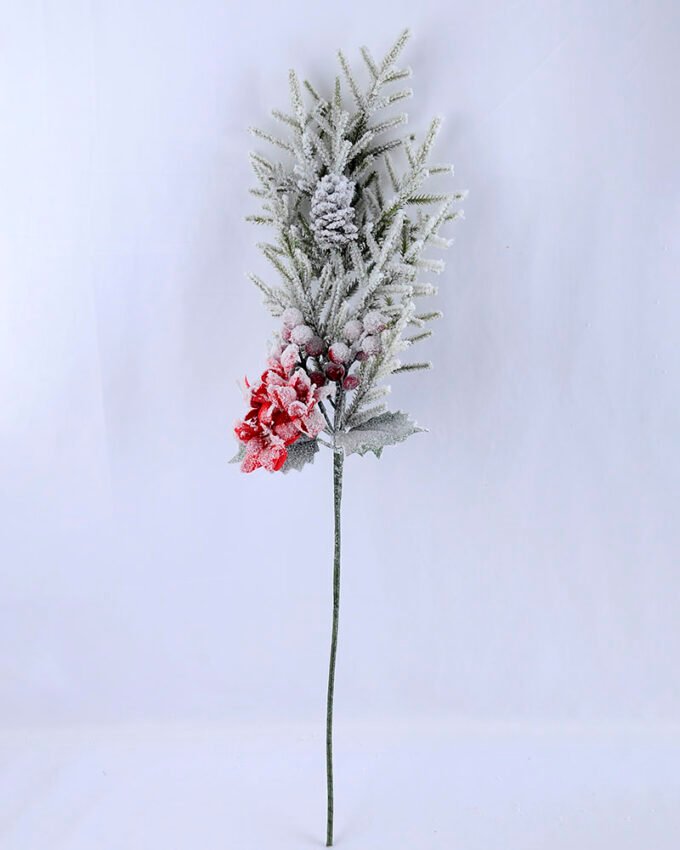 Artificial Flower 18*65CM SINGLE PINE PICKY WITH LILY  WITH FLOCKY GS-53319024-R1