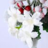 Artificial Flower 18*65CM SINGLE PINE PICKY WITH LILY  WITH FLOCKY GS-53319024-W1
