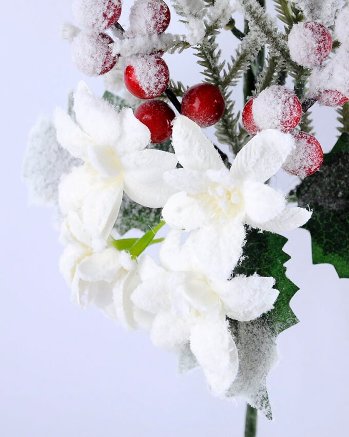 Artificial Flower 18*65CM SINGLE PINE PICKY WITH LILY  WITH FLOCKY GS-53319024-W1