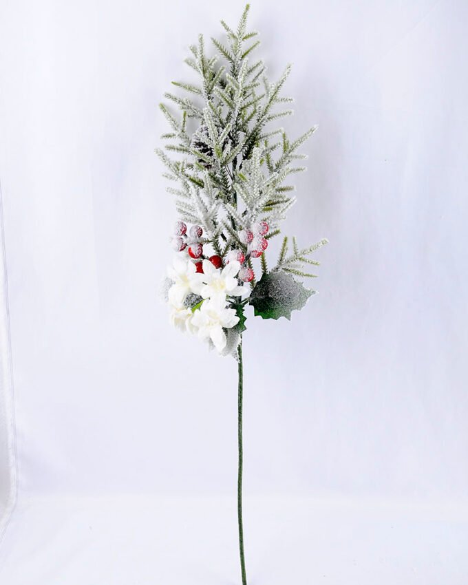 Artificial Flower 18*65CM SINGLE PINE PICKY WITH LILY  WITH FLOCKY GS-53319024-W1