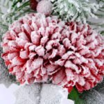Artificial Flower 18*36CM SINGLE PINE PICKY WITH MUN  WITH FLOCKY GS-53319018-R1