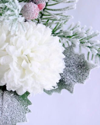 Artificial Flower 18*36CM SINGLE PINE PICKY WITH MUN  WITH FLOCKY GS-53319018-W1