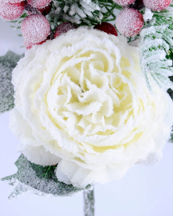 Artificial Flower 18*36CM SINGLE PINE PICKY WITH PEONY WITH FLOCKY GS-53319017-R1 3 Artificial Flower 18*36CM SINGLE PINE PICKY WITH PEONY WITH FLOCKY GS-53319017-R1