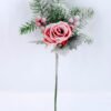Artificial Flower 20*37CM SINGLE PINE PICKY WITH ROSE WITH FLOCKY GS-53319019-R1 2 Artificial Flower 20*37CM SINGLE PINE PICKY WITH ROSE WITH FLOCKY GS-53319019-R1