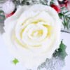 Artificial Flower 20*37CM SINGLE PINE PICKY WITH ROSE  WITH FLOCKY GS-53319019-W1