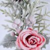 Artificial Flower 16*65CM SINGLE PINE PICKY WITH ROSE  WITH FLOCKY GS-53319021-R1