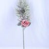 Artificial Flower 16*65CM SINGLE PINE PICKY WITH ROSE  WITH FLOCKY GS-53319021-R1