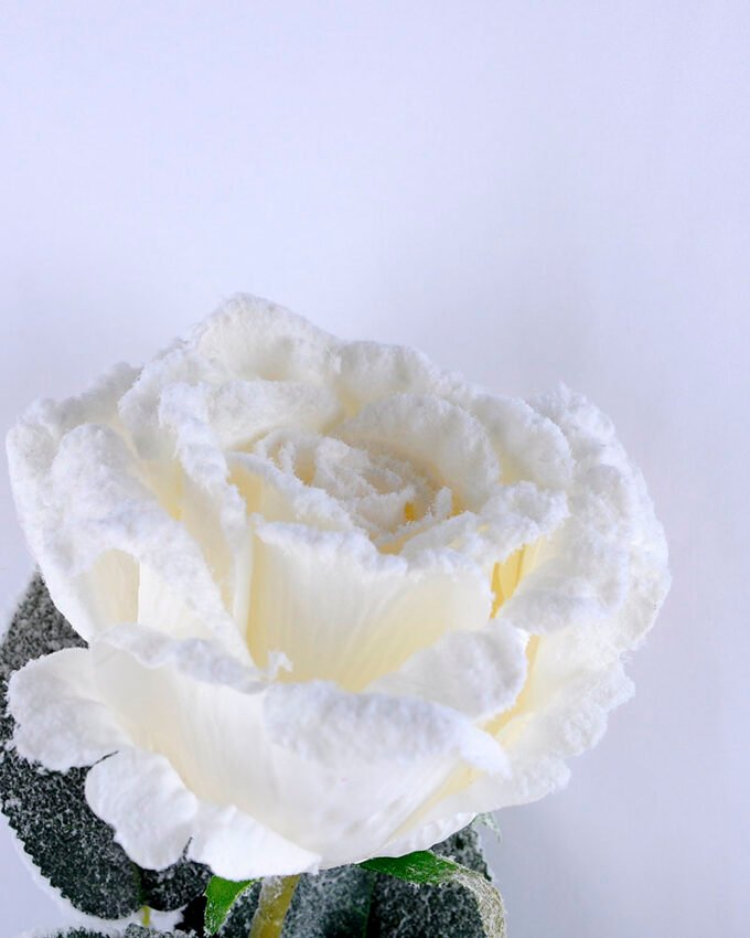Artificial Flower 12*75CM SINGLE ROSE WITH FLOCKY GS-53319001-R1