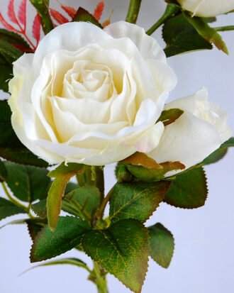 Artificial Flower 16*14*46CM rose spray GS-40719003-W1 Single Flowers YeahFlower is one of Chinese leading OEM manufacturers and exporters , supplying the silk flowers, wholesale artificial trees Artificial Flower 16*14*46CM rose spray GS-40719003-W1