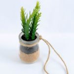 Artificial succulent 6*5.5*17cm succulent plants in glass pot GS-51719014