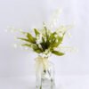Artificial Flower 23*22*30CM Bellflower Spray*3 in glass pot with fake water GS-52719013
