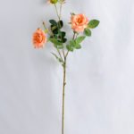 Artificial Flower 14*68cm Chinese rose spray*3 GS-53619006-O1