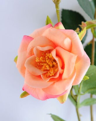 Artificial Flower 14*68cm Chinese rose spray*3 GS-53619006-O1 Single Flowers YeahFlower is one of Chinese leading OEM manufacturers and exporters , supplying the silk flowers, wholesale artificial trees Artificial Flower 14*68cm Chinese rose spray*3 GS-53619006-O1