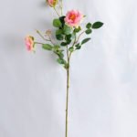 Artificial Flower 14*68cm Chinese rose spray*3 GS-53619006-P1